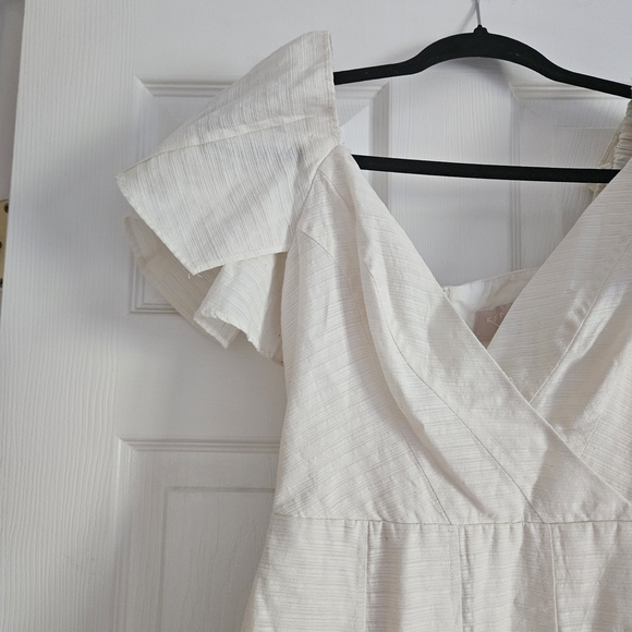 KEEPSAKE the Label Cream Flutter Sleeve Mini Dress - Picture 3 of 9